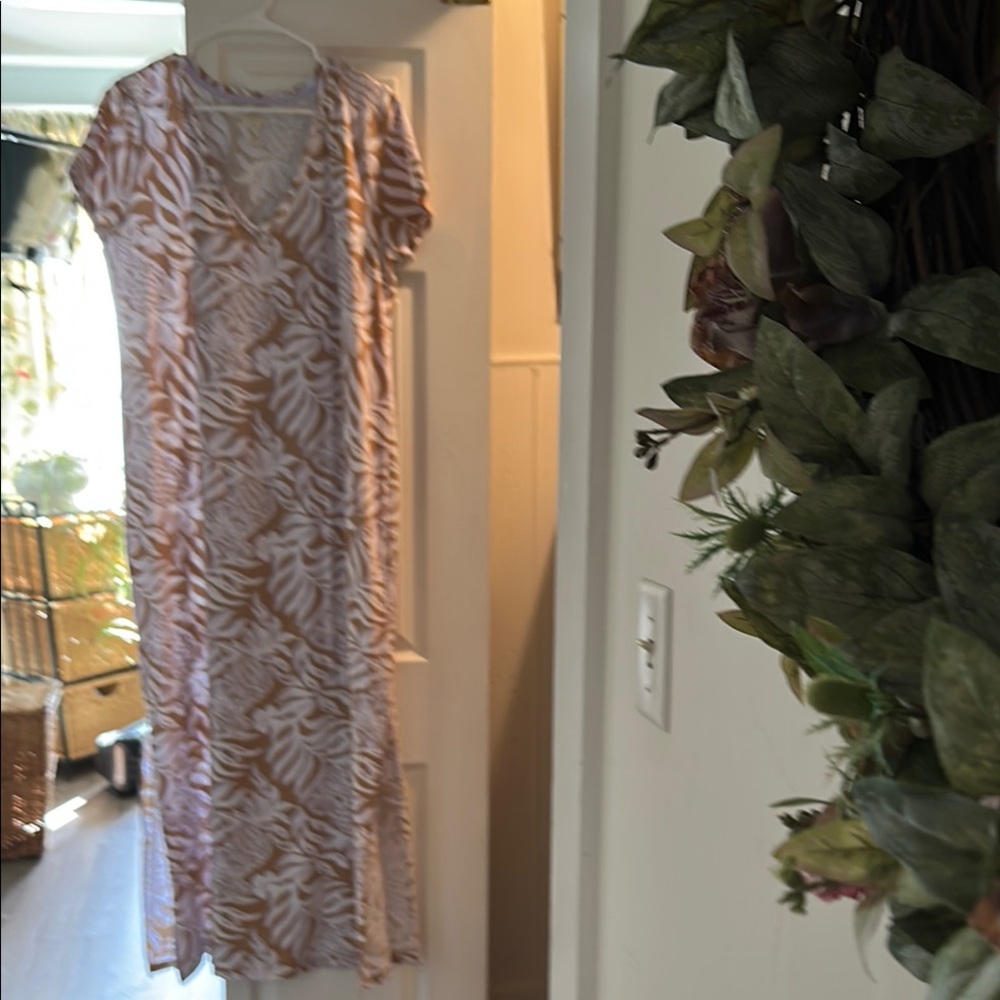 Floral Maxi Dress in Pink and White